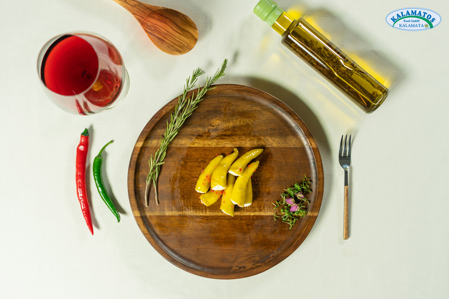 Gefüllte Peperoni mit Frischkäse – Kalamatos Food GmbH