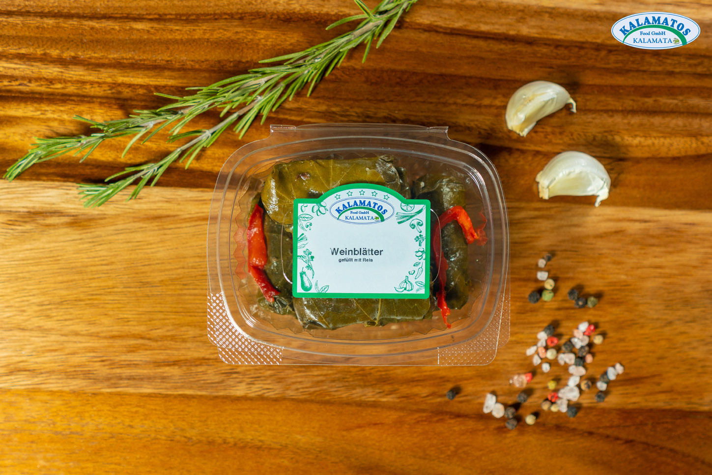 Weinblätter gefüllt mit Reis – Kalamatos Food GmbH